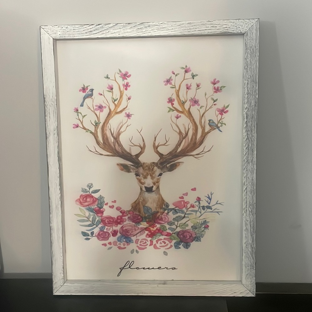 Deer Picture in Frame